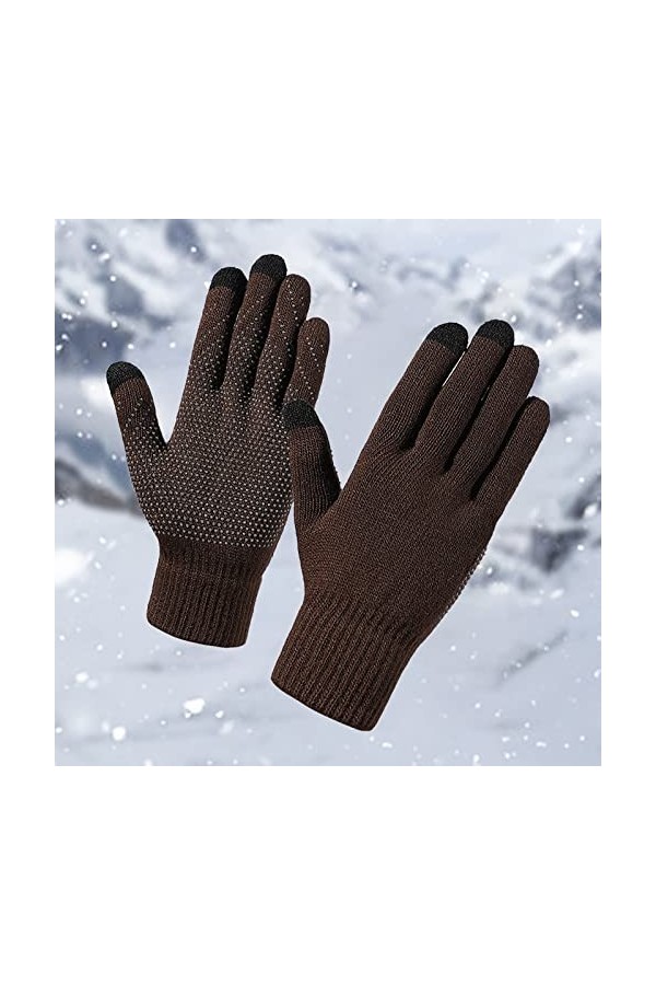 Mitaines pour femme - Noir - Sans doigts - En tricot - Manches douces et chaudes - Pour femme - Hiver - Automne - Pour femme,