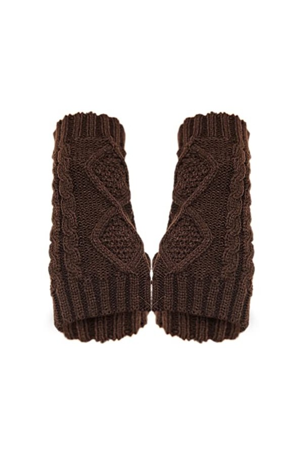 Gants dhiver tricotés sans doigts Gants dhiver tricotés Gants dhiver chauds dhiver Unisexe pour tenir les femmes Taille u