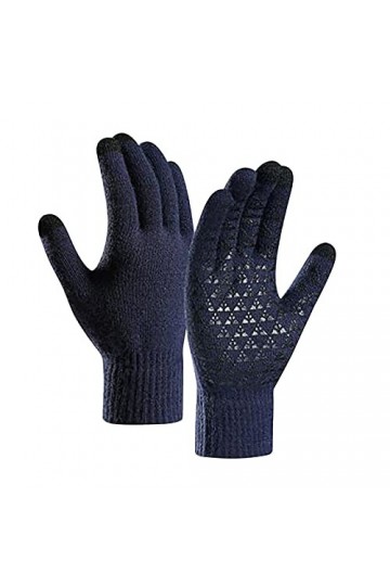 DondPO Gant Chaud Femme Velo Classiques Coupe-vent Mitaines Tricotées Gants Tricoté Polaire Hiver Chaud Gants Gloves Gants Mi