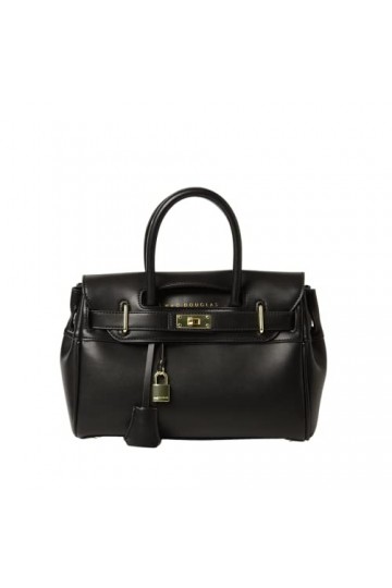 Mac Douglas - Sac à Main Noir - Pyla de la Collection Meryl - Taille XXS&nbsp;: 29,5 x 22 x 13 cm - Cadenas Décoratif et son Pende