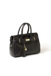 Mac Douglas - Sac à Main Noir - Pyla de la Collection Meryl - Taille XXS&nbsp;: 29,5 x 22 x 13 cm - Cadenas Décoratif et son Pende