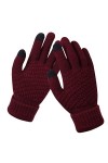 DondPO Gants Femme Hiver Thermiques Chaud Stretch Gants en Tricot Gloves Classiques Hiver écran Tactile Gants Tricoté Mitaine