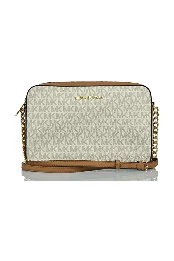 Michael Kors Jet Set Sac à bandoulière pour femme, Blanc Vanille 2019. , Taille unique