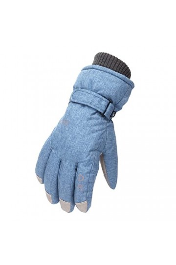 Gants moufles dhiver pour femme par temps froid - Gants dextérieur pour homme et femme - Coupe-vent - Pour le snowboard et 