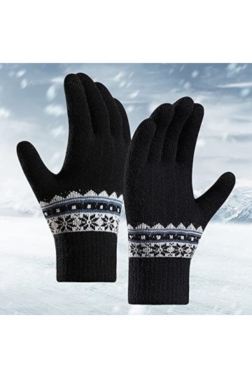 liangp Mitaines Mitaines Gants Vêtements Accessoires Cosplay Bras Doux Chaud Tricoté Poignet Noir Long Unisexe pour Moufles, 