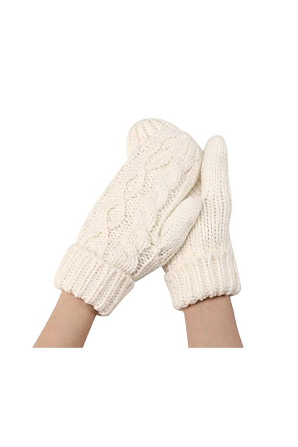 Allbestop Gants Chauds Mitaines Magiques,Gants Ski Snowboard Mitaine Femme Noire Mitaines Moufles Femme Gants Soudure Gants E