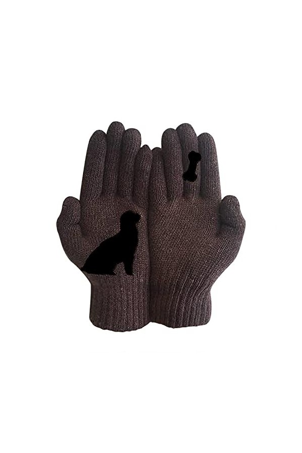 Gants dhiver et chauds en laine pour femme, gants dextérieur, gants dautomne, moufles pour femme, par temps froid, chauffé
