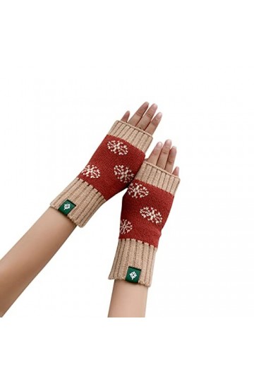 NIUREDLTD Mitaines sans doigts pour femmes Noir Vêtements Accessoires Gants tricotés Manches chaudes douces pour femmes Hiver