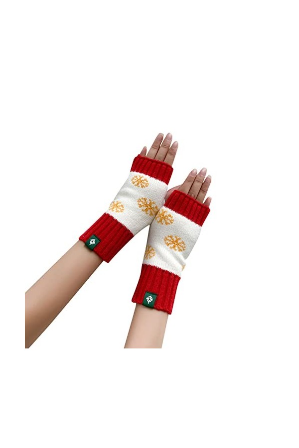 gants sans doigts femme noir vêtements accessoires cosplay bras taille unique tricoté poignet noir manches longues fille mouf