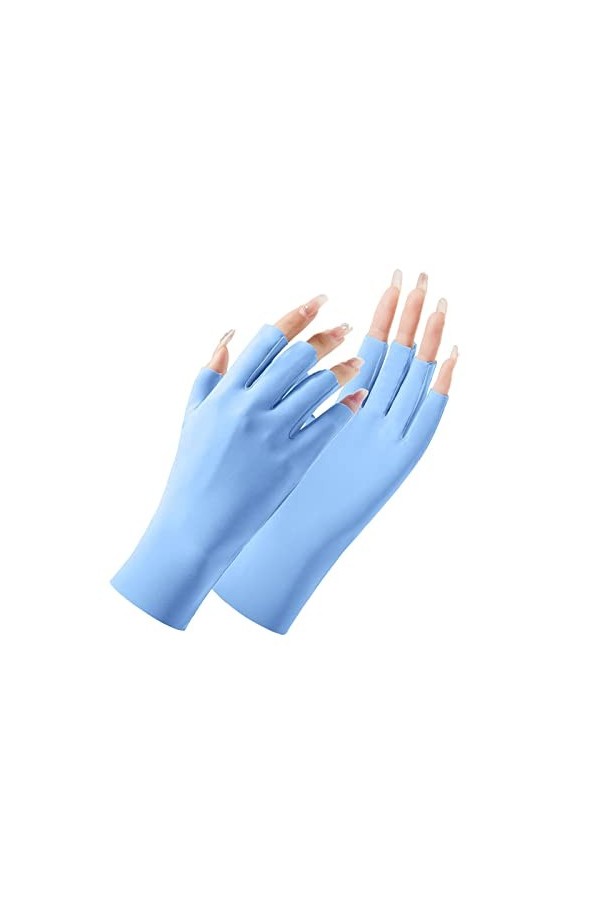 NANGYANG Gants de Protection Femmes Été Conduite Gants sans Doigts Protection Solaire Gants dextérieur Gants/Moufles Gants D