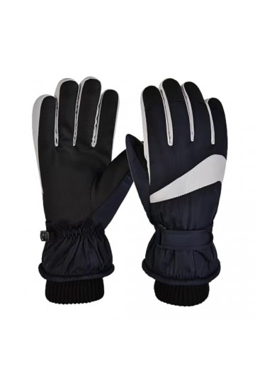 Pleneal Gants dhiver avec 10 doigts pour écran tactile et bande élastique multicouche confortable pour femme - Chauffants pa