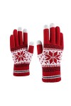 DondPO Gants Hiver Femme Coupe-vent Antidérapants Randonnée Mitaines Gants Stretch Chaud Epais Gants en Tricot Gants Tricoté 