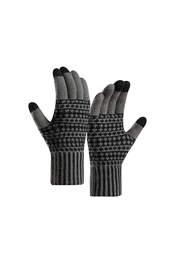 liangp Mitaines dhiver Mitaines sans doigts Accessoires Cosplay Bras Manchettes Extensible Tricot Gants Hiver Chaud Unisexe 