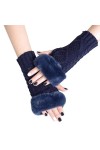 Briskorry Mitaines sans doigts pour femme - Chauffe-pouls dhiver - Automne - Hiver - Gants chauds - Mode tricotée - Poignet 