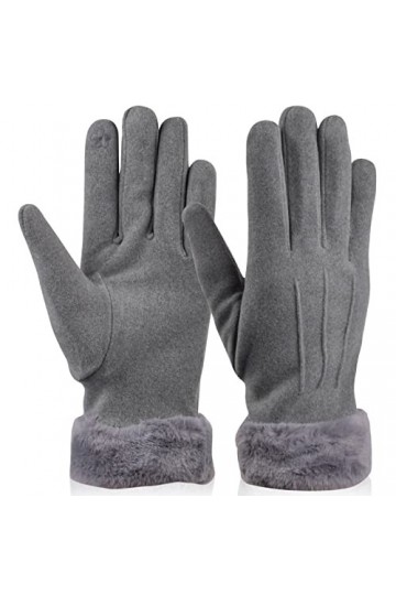 Gants Femme Hiver Chaud Gants Ecrans Tactiles Gants avec Texte en Polaire Thermique Chauds dhiver pour Femmes pour Ski Condu