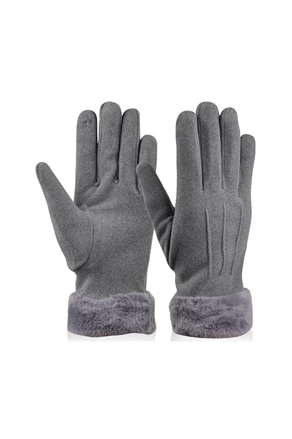 Gants Femme Hiver Chaud Gants Ecrans Tactiles Gants avec Texte en Polaire Thermique Chauds dhiver pour Femmes pour Ski Condu