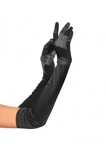 Gants Long Satin-1920 Gant en Satin pour Femme Opera,Gants de Mariage Accessoires Vestimentaires Jusquau coude Convient pour