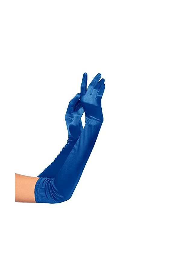 Gants Long Satin-1920 Gant en Satin pour Femme Opera,Gants de Mariage Accessoires Vestimentaires Jusquau coude Convient pour