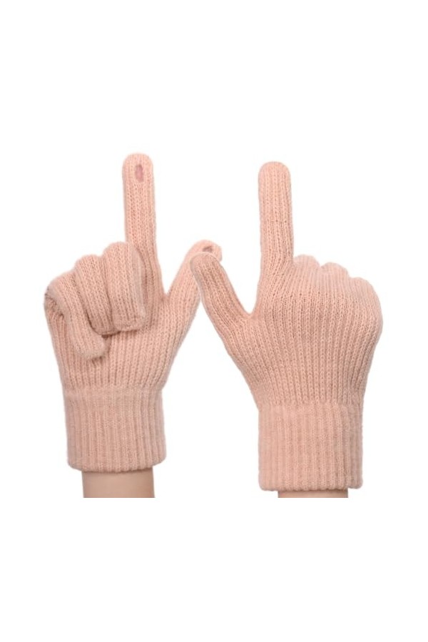 Gants dhiver en Tricot avec écran Tactile pour Homme et Femme Conduite Gants Tricotés Sport Hiver pour Camping Randonnée Cyc