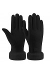 Gants dHiver Femme Hiver Homme Chauds Extensibles Tricot Gants à Ecran Tactiles Doux Sport Randonnée Cadeau de Noël