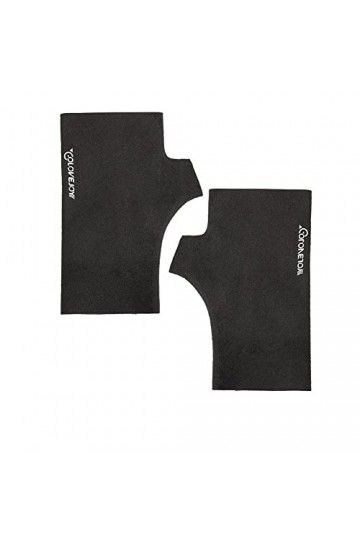 GUODUN Femme Mode Couleur Unie Extérieur Tissu Hiver Demi-Doigt Moufles pour Femmes Gants sans Doigts Gants Chauds A,Black 