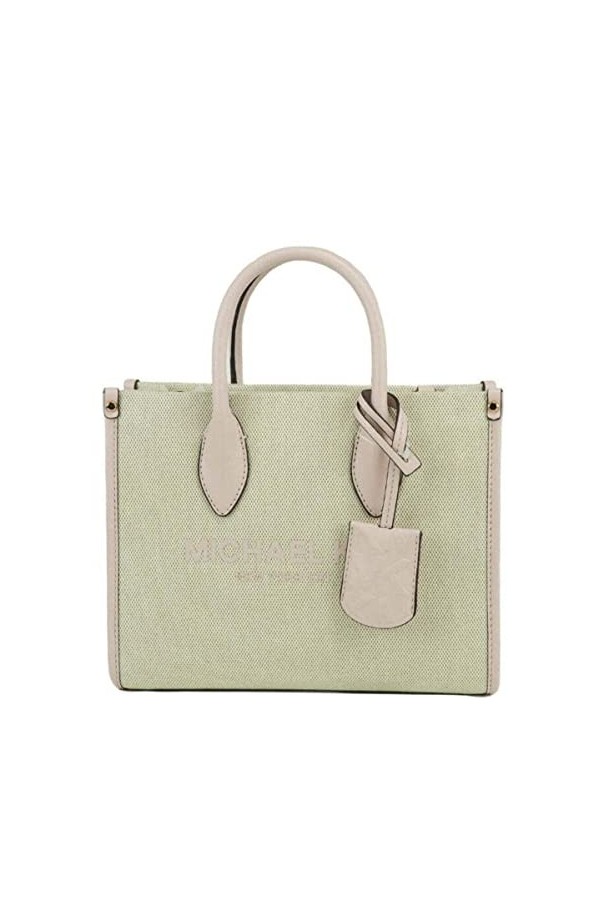 Michael Kors Mirella Small Shopper Top Zip Crossbody Bag Powder Blush Pink MK