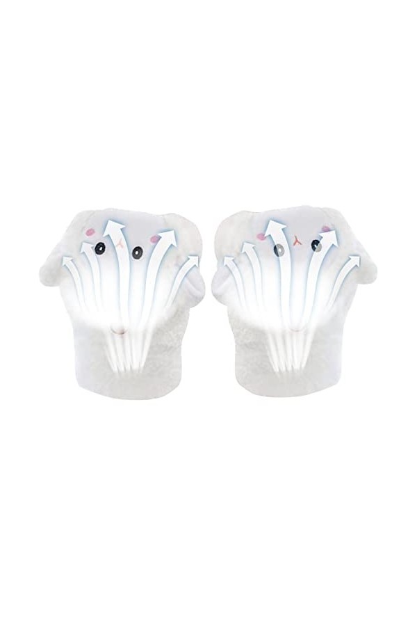 haoying Gants dextérieur pour femmes | Moufles en lapin neige par temps froid avec 4 couleurs | Gants coupe-vent pour femmes