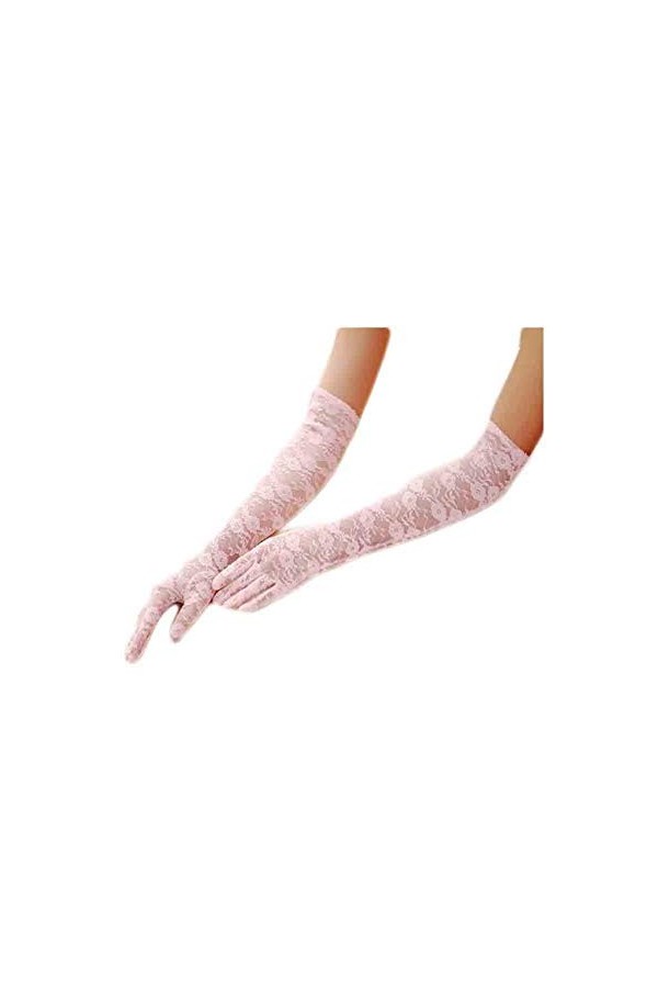 Gants De Femme Gants De En Young Styles Dentelle Mariée Fête De Mariage Soirée De Fête Moufles En Filet Moufles Color : Schw