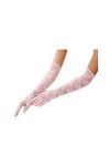 Gants De Femme Gants De En Young Styles Dentelle Mariée Fête De Mariage Soirée De Fête Moufles En Filet Moufles Color : Schw