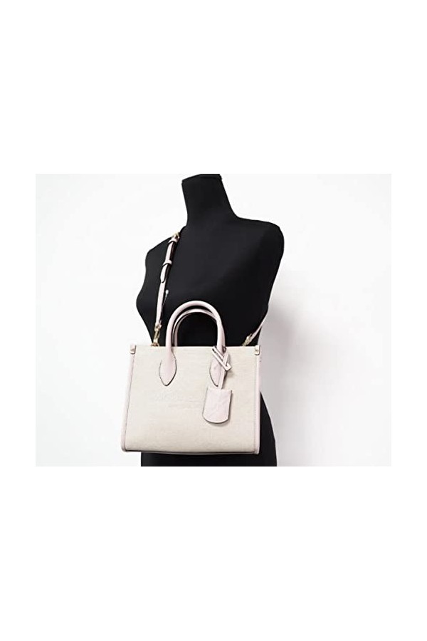 Michael Kors Mirella Small Shopper Top Zip Crossbody Bag Powder Blush Pink MK