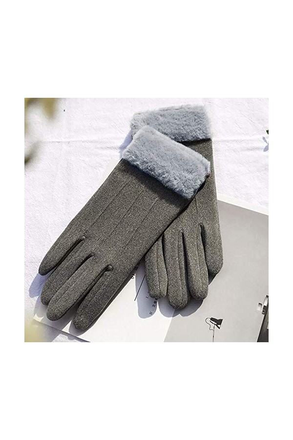 Gants déquitation dhiver pour femme avec boucle en velours pour homme - Gants chauds antidérapants et antidérapants - Moufl