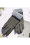 Gants déquitation dhiver pour femme avec boucle en velours pour homme - Gants chauds antidérapants et antidérapants - Moufl