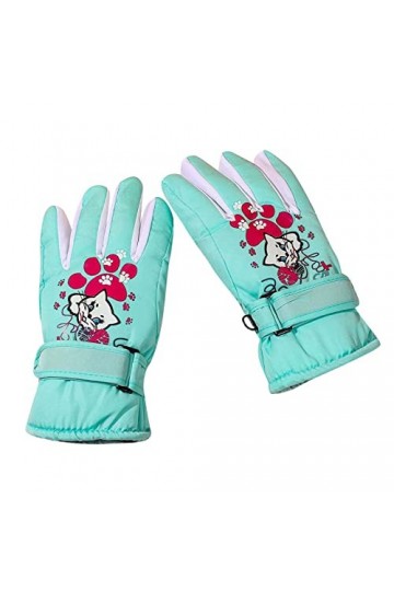 Moufles pour femmes et femmes - Gants dhiver chauffants pour enfants - Gants dhiver imperméables à isolation thermique pour