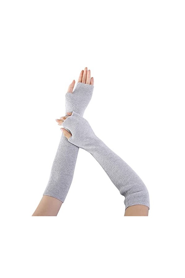 Gants percés longueur pour femme sans doigts coude extensibles longs gants dopéra des années 1920 rouge satiné gants mitaine