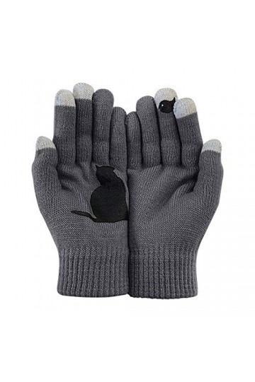 Et gants imprimés gants dhiver et dautomne gants pour femmes et chiens avec os chauds gants en laine pour lextérieur gants