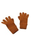 YANFJHV Hiver Unisexe Laine Tricotée Gants Chauds Couleur Unie Mitaines Mitaines Froides Halo Noir Femme, f, taille unique