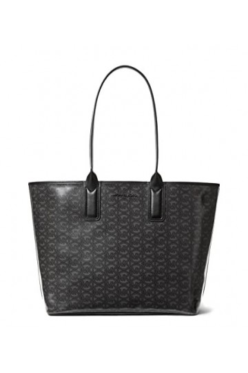 MICHAEL KORS Jodie Large Logo Jacquard Tote Bag Black 