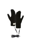 Gants dhiver, gants chauffants USB, gants à écran tactile double couche, gants chauffants pour les mains en peluche et confo