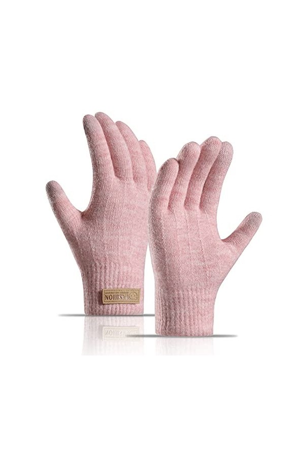 Gants dhiver pour femme - Extensible - Pour écran tactile - Automne - Hiver - Chaud - Coupe-vent - Gants de sport - Gants de