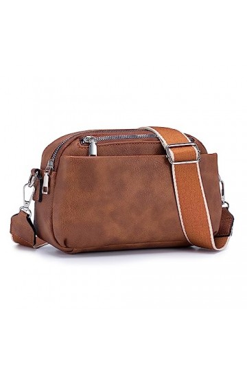 Roulens sac à bandoulière incliné, Sac bandoulière large réglable, sac de grande capacité, sac Multi - poches, sac de télépho