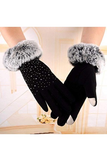 MAPPE 1Pc Womens Fashion Winter Outdoor Sport Warm Gloves Womens Fashion Winter Autumn Outdoor Sport Warm Gloves Cotton Femme