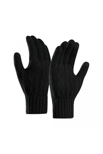 Gants tricotés femme hiver stretch moufles tricotées gants tricotés sport vélo protection contre le froid écran tactile chaud