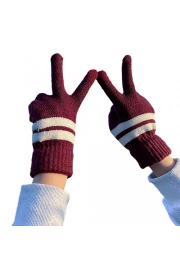 Gants doux pour étudiants - Moufles chaudes - Couleur assortie - Pour homme et femme - Fournitures de cyclisme dhiver - Gant