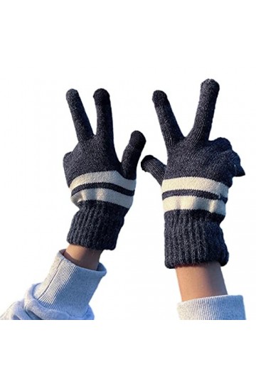 Gants doux pour étudiants - Moufles chaudes - Couleur assortie - Pour homme et femme - Fournitures de cyclisme dhiver - Gant