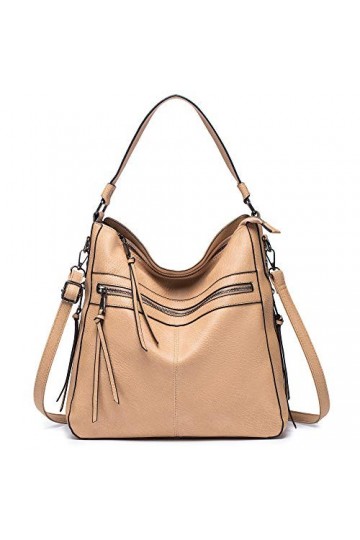 Roulens Sac a Main Femmes Hobo Sac Cabas Grand Cuir Sac à Bandoulière Dépaule Sac Fourre-tout PU Élégant