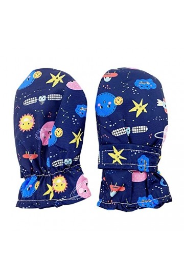 Moufles chaudes et en velours, gants à motif de dessin animé, gants de ski pour enfants de 2 à 3 ans, taille L, mode dhiver 