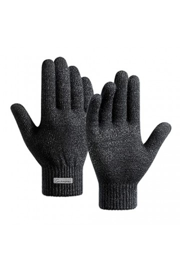 Mitaines tricotées sans doigts pour femme - Noir - Manches douces et chaudes - Pour lhiver et lautomne - Chauffe-mains, i, 