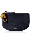 Fossil Idée cadeau pour femme Polly, Pochette en cuir écologique noir 13,0 cm L x 1,2 cm l x 7,9 cm H SLG1465001