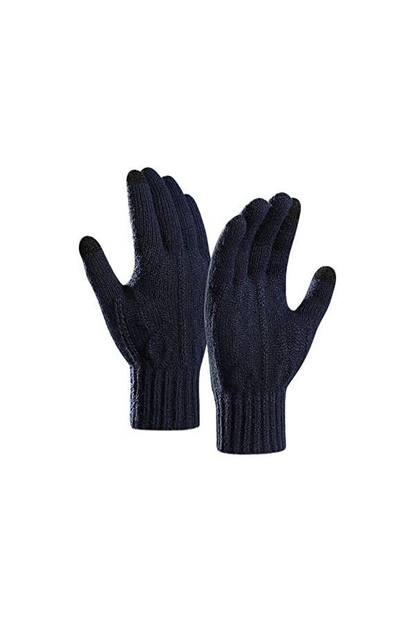 Gants dhiver pour femme - Écran tactile - Gants automne hiver pour le ski - Protection contre le froid - Écran tactile - Cha