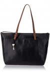 Fossil Sac pour femme Rachel, Eco cuir/Polyurethane Tote noir 35.6 cm L x 10.2 cm P x 33 cm H ZB7507001